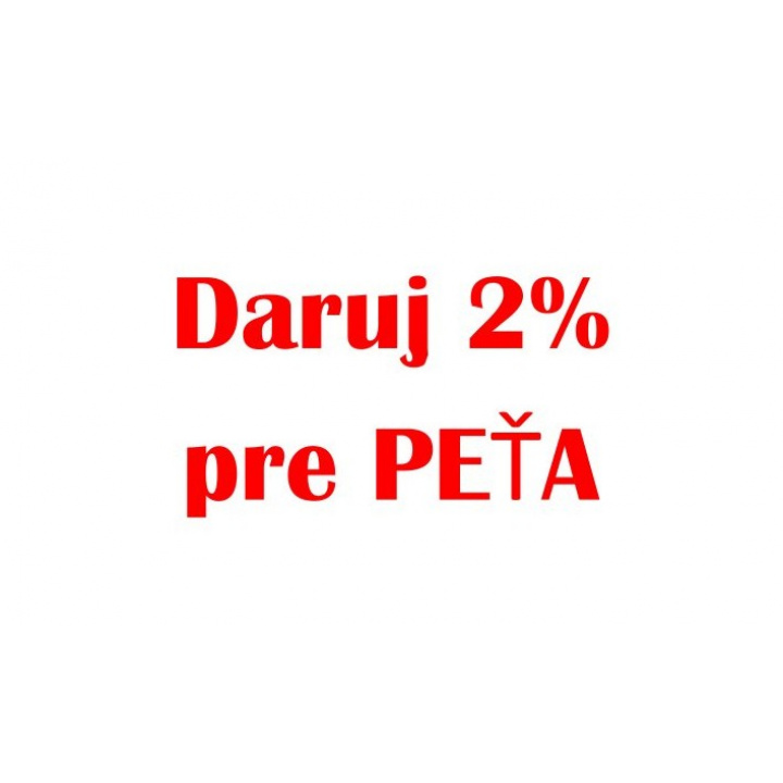 Menšia fotka pre článok 2% pre Peťa